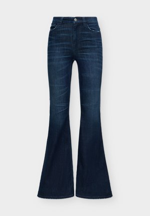 Gina Tricot, ULTRA FLARE  - Zvonové džínsy - dk blue