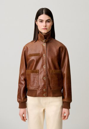 Claudie Pierlot, Chaqueta de cuero - marron
