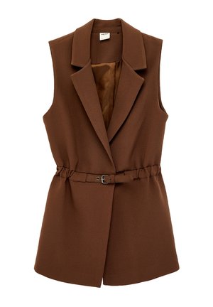 Koton, DOUBLE BREASTED  - Chaleco - brown