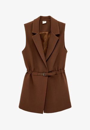 Koton, DOUBLE BREASTED - Chaleco - brown