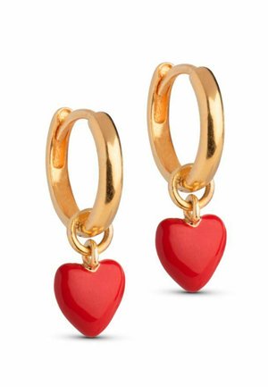 Enamel Copenhagen Earrings - red