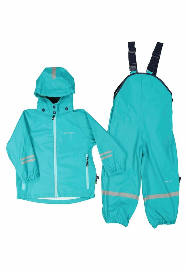 WATER-REPELLENT - Regenanzug - turquoise