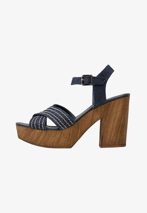 Topshop, Sandales à plateforme - blue denim