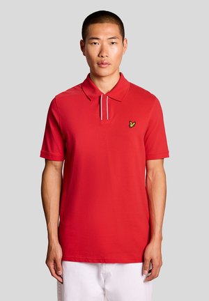 PLACKET TIPPED - Polokošeľa - cherry red