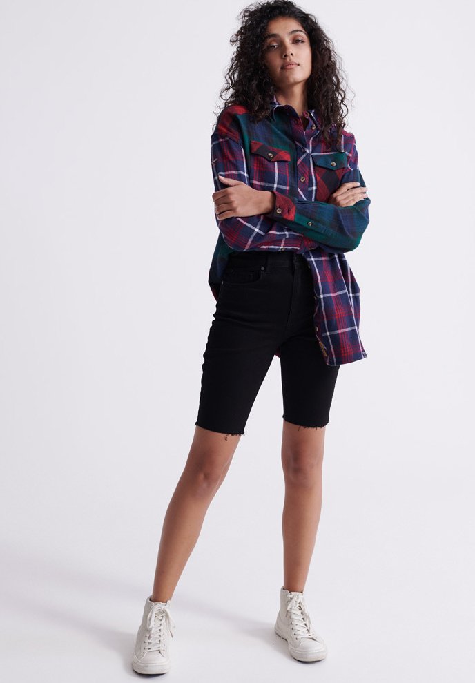 Superdry & Co Jeansshort zwart