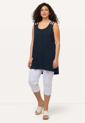 Ulla Popken LINE STREPEN CLASSIC CARRÉHALS KORTE MOUWEN - T-shirts