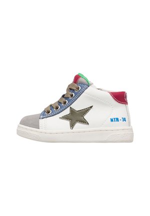 Naturino, PINN HIGH ZIP. - Scarpe skate - weiß-grau-blau