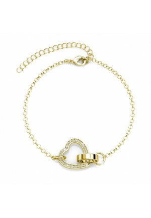 LOCKED HEART - Armband - doré cristal