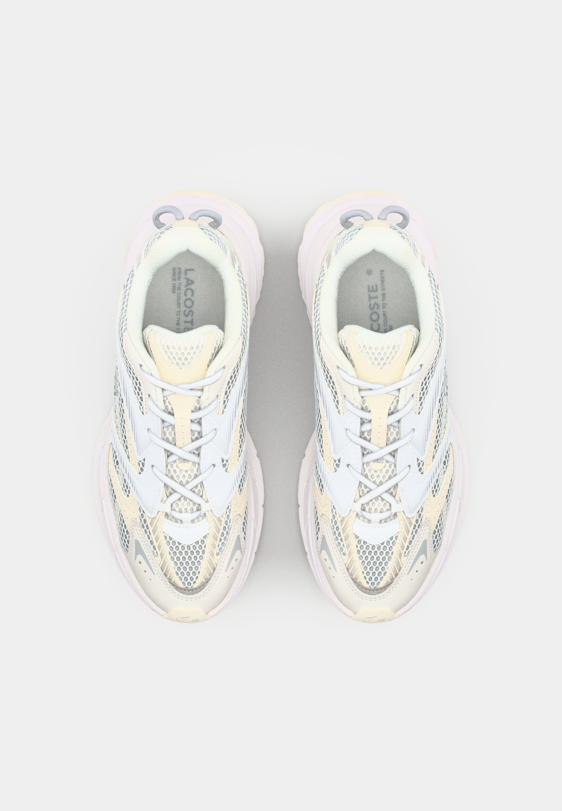 Lacoste NEO SHOT SMA - Sneakers low - white/off white/alb - Zalando.ro