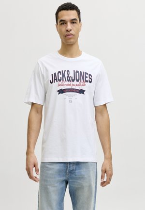 Jack & Jones LOGO TEE  - Tricou cu imprimeu - bright white