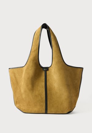 DOUCE - Tote bag - bronze-coloured/noir