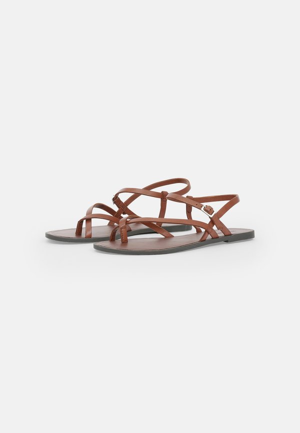 TIA 2.0 - T-bar sandals - cognac2