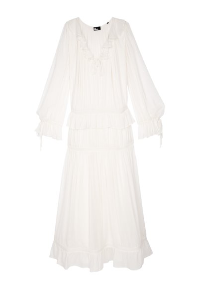 The Kooples Robe longue - ecru