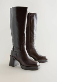 Next Bottes à plateau - chocolate brown/marron - ZALANDO.FR