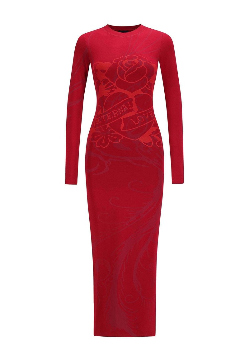 Ed Hardy ETERNAL LOVE - Maxi dress - syrah/dark red - Zalando