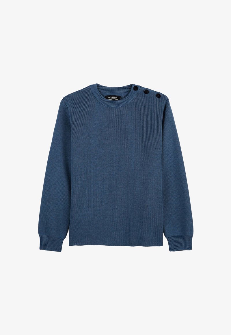 Monoprix COL ROND AVEC BOUTONS SUR L'ÉPAULE UNI - Pullover - riviere