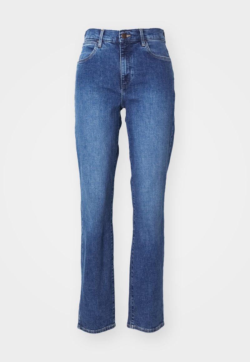Wrangler Straight leg jeans donkerblauw denim