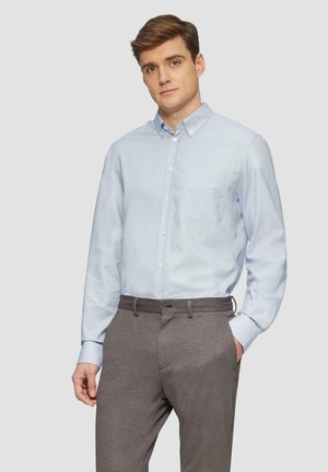 s.Oliver BLACK LABEL TAILORED FIT MIT STRUKTURMUSTER - Shirt - navy