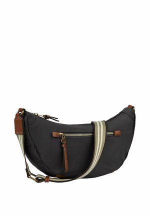 MIT GEWEBEBAND - Olkalaukku - black