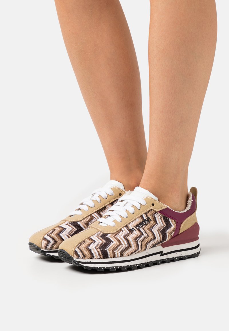 ACBC x Missoni RUNNING Trainers beige/bordeaux/beige Zalando.de