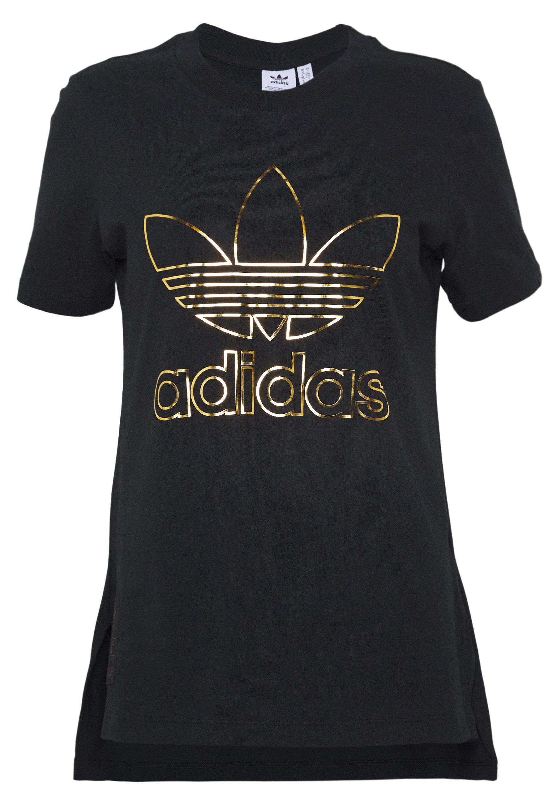 adidas Originals TEE T shirts med print black Zalando.no adidas Originals FAKTEN TREFOIL SHORT SLEEVE TEE - T-shirts med print - black