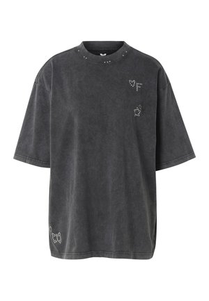FELICIOUS, VINTAGE STUDS OVERSIZE TEE - T-shirt imprimé - black
