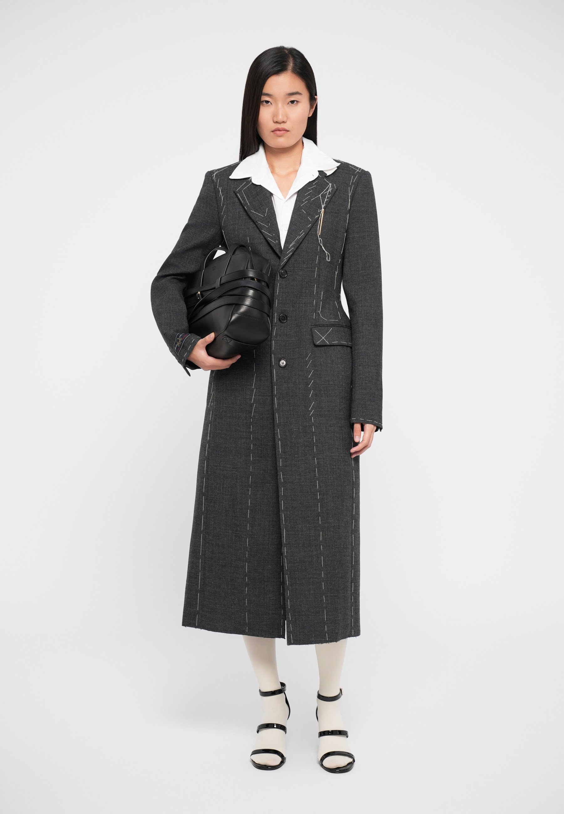 MOSCHINO ATELIER COAT - Classic coat - fantasia grigio/grey