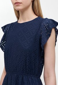 Vero Moda VMTASSA FRILL SHORT DRESS  - Jerseykleid - navy