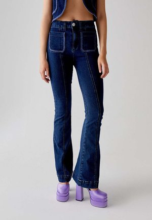 Jeans a zampa - blu denim
