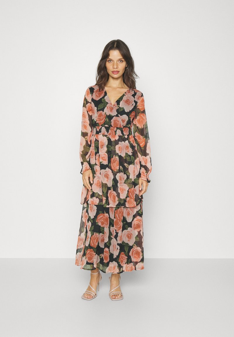 Vero Moda Petite VMPHILINE V NECK DRESS - Μάξι φόρεμα - black