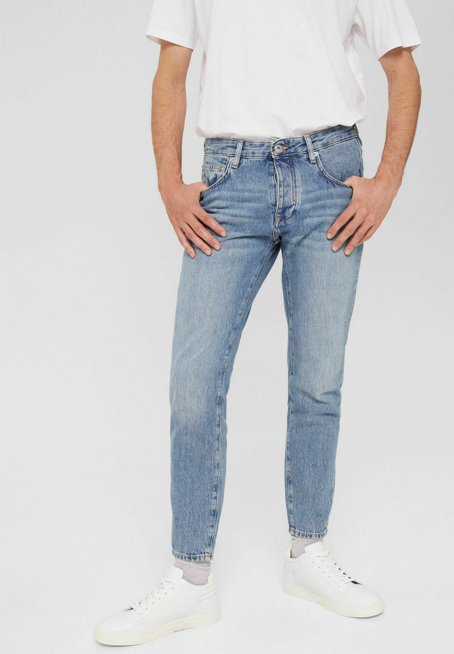 Esprit Slim fit jeans - blue medium washed/rinsed denim - Zalando.co.uk