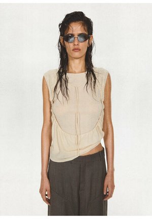 Mango, ADULT - Camiseta básica - off-white
