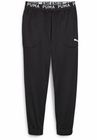 Puma - JOGGER - Träningsbyxor - black white cat Miniatyrbild 1