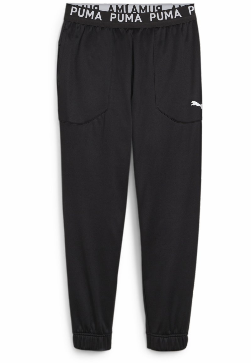 Puma - JOGGER - Träningsbyxor - black white cat, Förstora