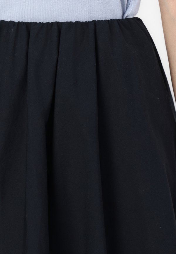 Mid Rise Bubble Hem Maxi Skirt - A-line skirt3
