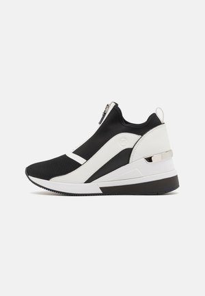 SPENCER WEDGE TRAINER - Trainers - black/optic white