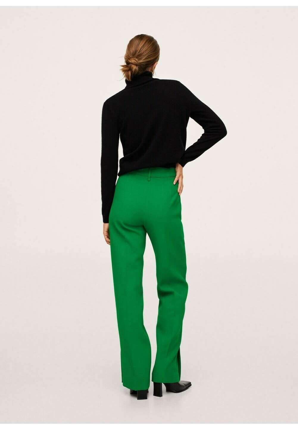 pantalon mango vert
