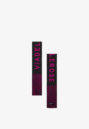 #VDR VILLADELLEROSE, LOGO STRIPED KNIT SCARF - Κασκόλ - anthracite