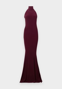 HALTER TURTLE FISHTAIL GOWN - Maxikleid - plum