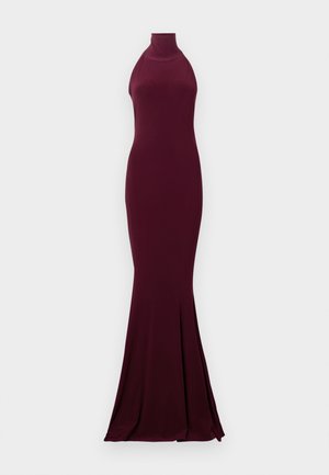 HALTER TURTLE FISHTAIL GOWN - Maksi garuma kleita - plum