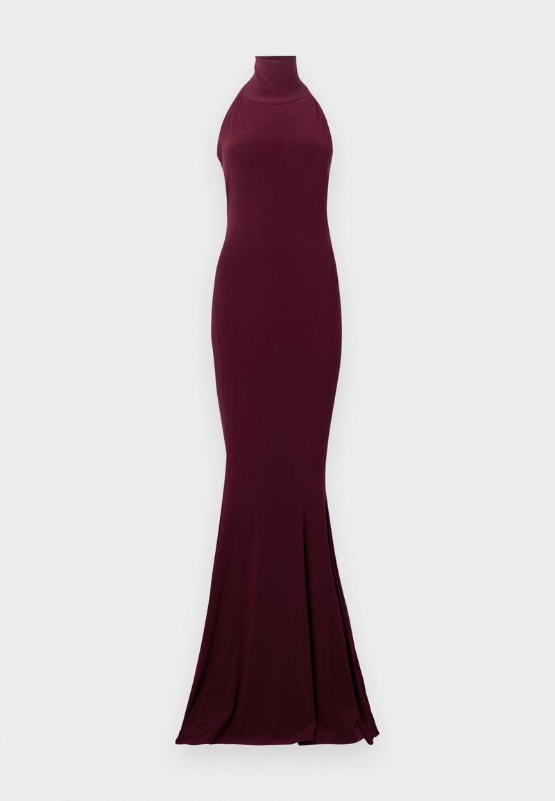 halter neck pattern dress Liana | BLUE Porcelain Print Halter-Neck Maxi Dress