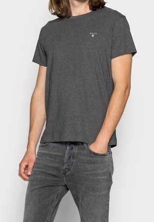 Camiseta básica - mottled dark grey