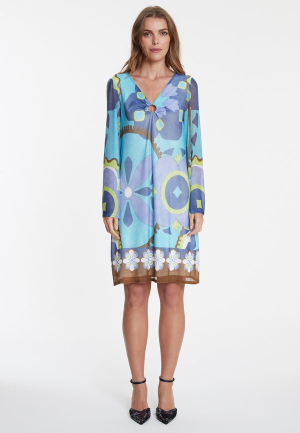 LANGARM WEMARA - Freizeitkleid - blau