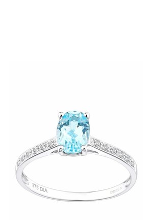 TOPAZ DIAMOND SHOULDER - Bague - white gold-coloured