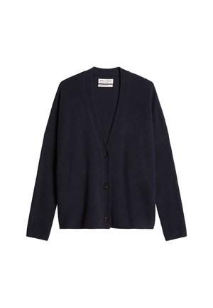 Marc O'Polo, CARDIGANS, LSL, V-NECK, RIB AT SLEEVE, HEAVY KNIT - Gilet - martime blue