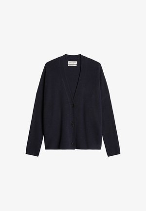 Marc O'Polo, CARDIGANS, LSL, V-NECK, RIB AT SLEEVE, HEAVY KNIT - Gilet - martime blue