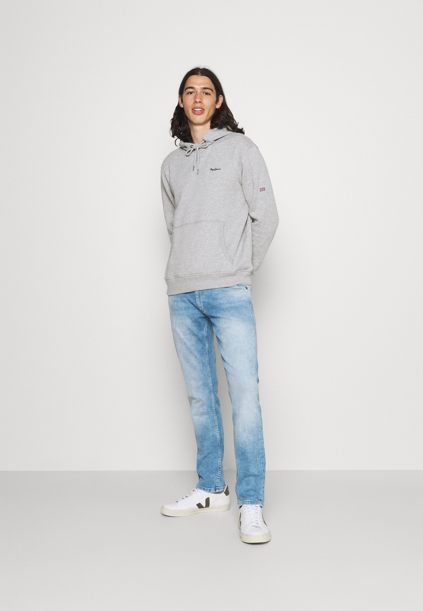 Pepe Jeans CASH - Prigludę džinsai - light blue denim/šviesiai mėlyno  džinso - Zalando.lt