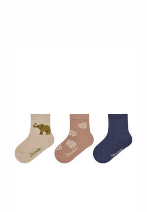 3ER-PACK ELEFANT - Socken - beige