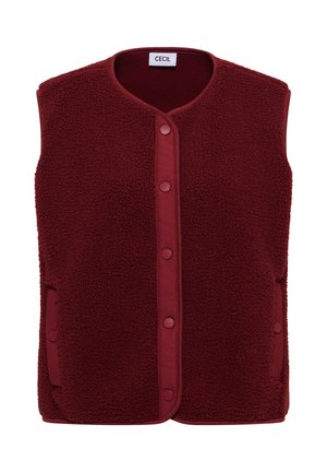Cecil, TEDDY-WESTE MIT SOFTSHELLDETAILS - Smanicato - russet red