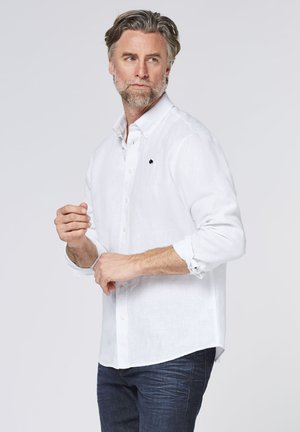 MIT LOGOSTICKEREI - Hemd - bright white